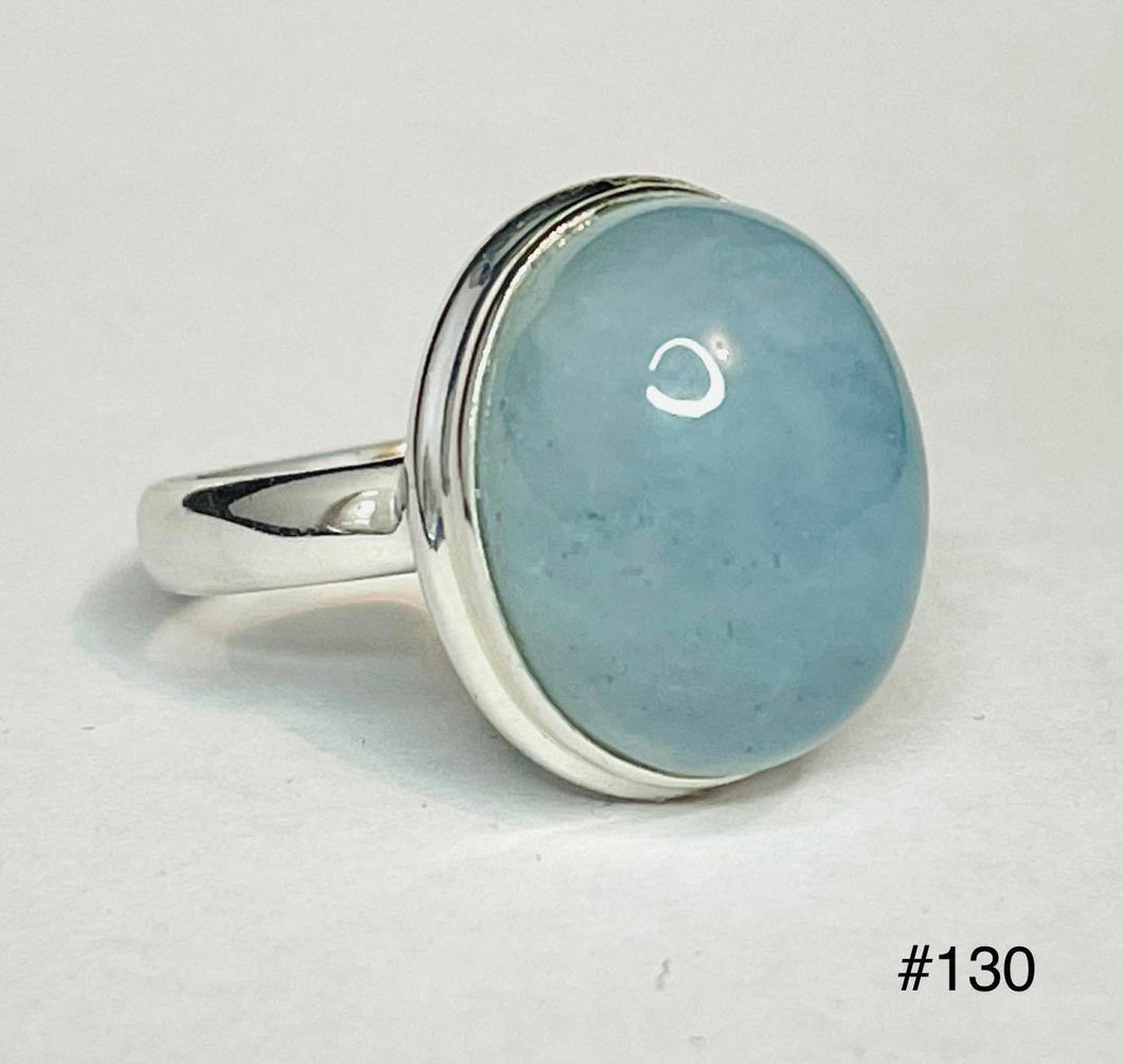 Aquamarine Oval Ring # 130