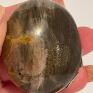 Black Moonstone Palm Stone #112