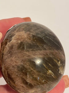 Black Moonstone Palm Stone #170