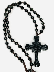 Black Obsidian Crucifix