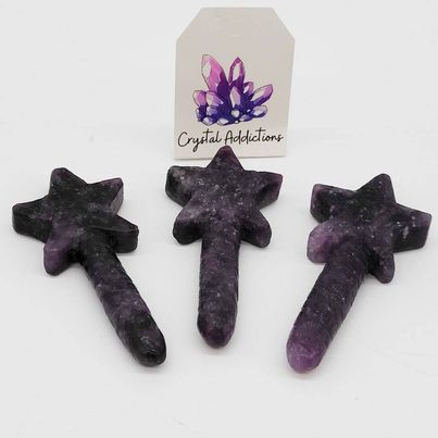 Lepidolite Wand # 186