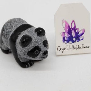 Black Obsidian Panda Bear # 35