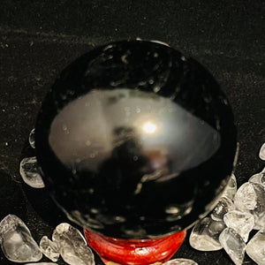 Black Tourmaline Sphere # 36