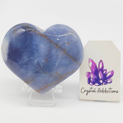 Blue Agate Heart # 136