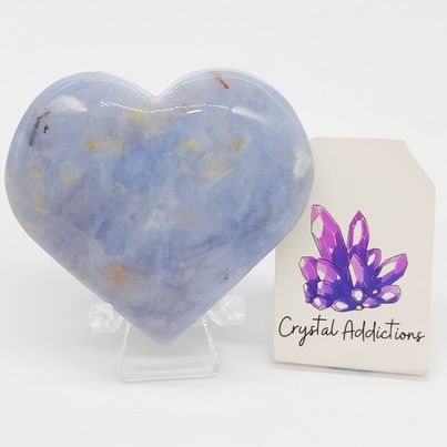 Blue Agate Heart # 35