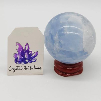 Blue Calcite Sphere # 4