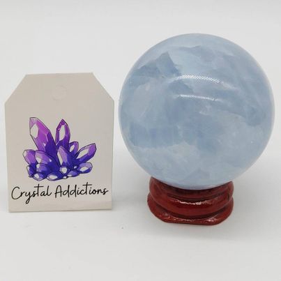 Blue Calcite Sphere # 5