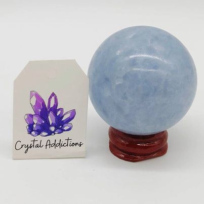 Blue Calcite Sphere # 8