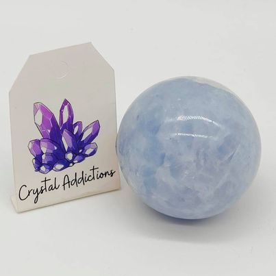 Blue Calcite Sphere # 200