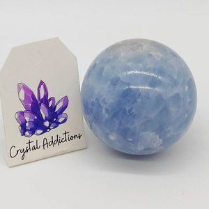 Blue Calcite Sphere # 123