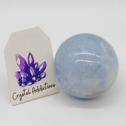 Blue Calcite Sphere # 153