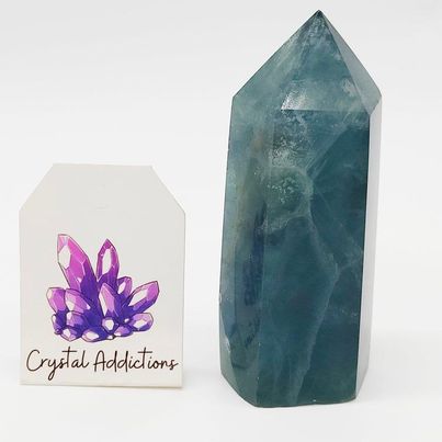 Blue Fluorite Point # 22