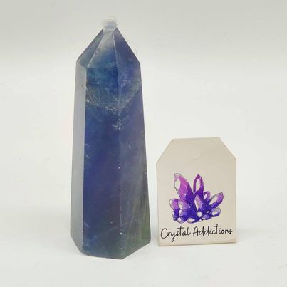 Blue Fluorite Point P.I # 117