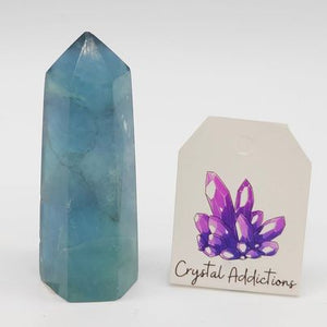 Blue Fluorite Point P.I # 58