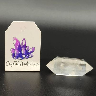 Blue Ghost Feather Quartz D/T # 145