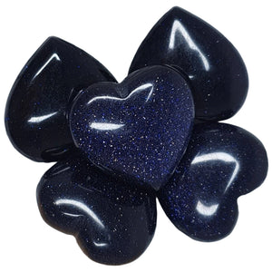 Blue Sandstone Medium Hearts