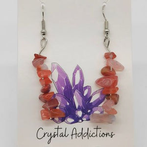 Carnelian Chip Earrings