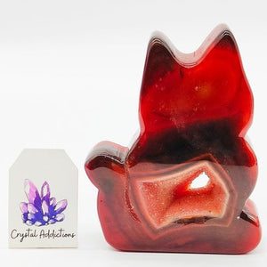 Carnelian Druzy Cat # 163