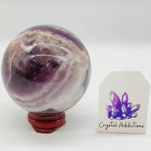 Chevron Amethyst Sphere # 170