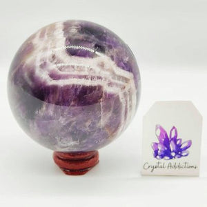 Chevron Amethyst Sphere # 53