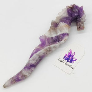 Chevron Amethyst Dragon Wand # 46