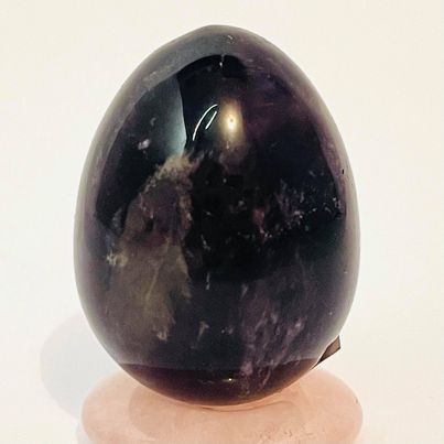 Chevron Amethyst Egg # 40