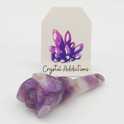 Chevron Amethyst Flower # 141