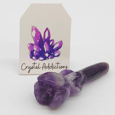 Chevron Amethyst Flower # 181