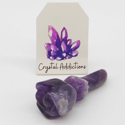 Chevron Amethyst Flower # 48