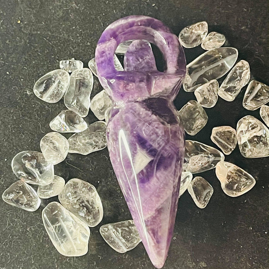 Chevron Amethyst Goddess #105