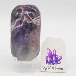 Chevron Amethyst Palm Stone # 161