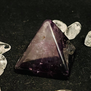 Chevron Amethyst Pyramid #195