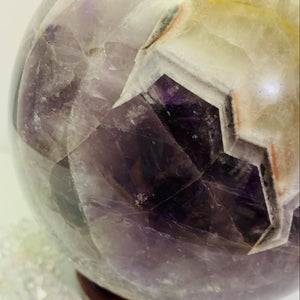 Chevron Amethyst Sphere XL #100