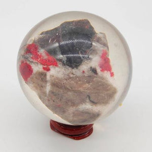 Cinnabar Raw Specimen in Resin # 15