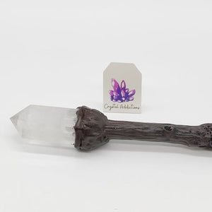 Clear Quartz Crystal Wand # 34