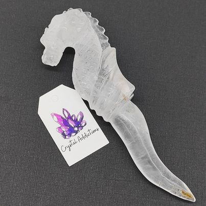 Clear Quartz Dragon Wand # 181