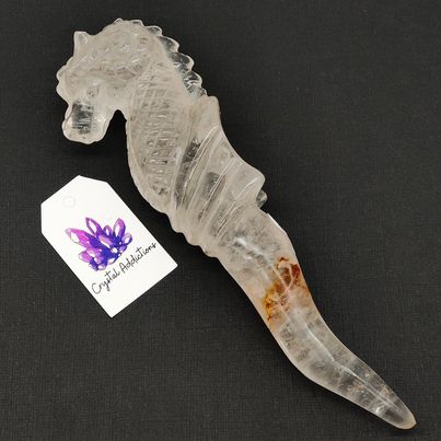 Clear Quartz Dragon Wand # 51