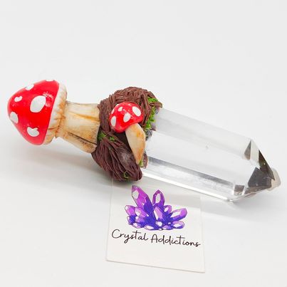 Clear Quartz Mushroom Wand # 52