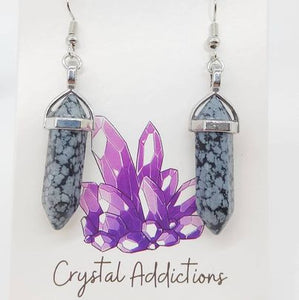 Snowflake Obsidian D/T Earrings