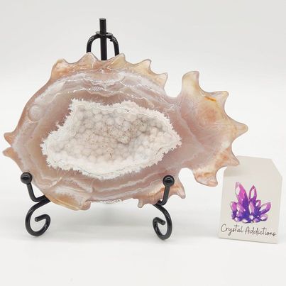 Druzy Agate Fish w/Stand # 40