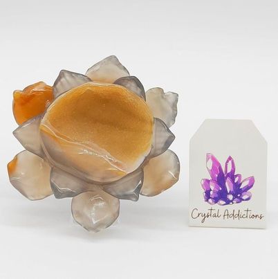 Druzy Agate Lotus Flower # 99