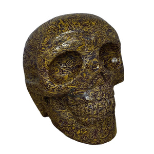 Elephant Jasper Skull (Calligraphy Stone) #119