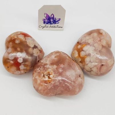 Flower Agate Heart # 88