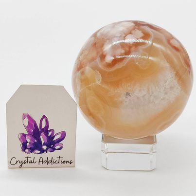 Flower Agate Sphere # 33