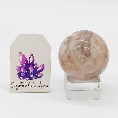 Flower Agate Sphere # 35