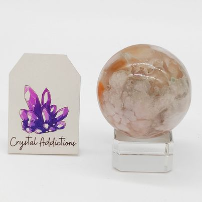 Flower Agate Sphere # 82