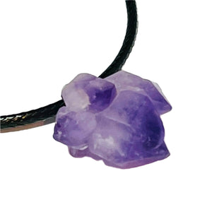 Amethyst Flower Cluster Pendant