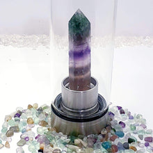 Load image into Gallery viewer, Rainbow Fluorite Stainless Steel Drink Bottle
