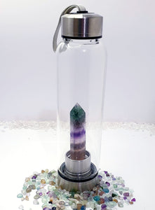 Rainbow Fluorite Stainless Steel Drink Bottle