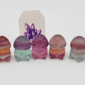 Rainbow Fluorite Chubby Mini Peckers